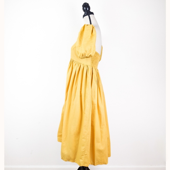 🦋LAST🦋 NWT Bali ELF Adele Linen Midi Dress, Honey Cream, Size XXL - Picture 3 of 6